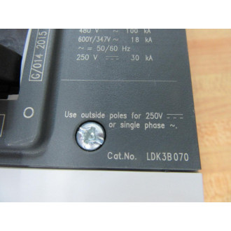 Siemens LDK3B070 70A Circuit Breaker LDK3B070L - New No Box
