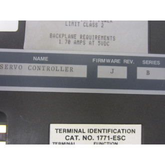 Allen Bradley 1771-ES Servo Expander Module 1771ES Firmware Rev. J Ser. B - Used