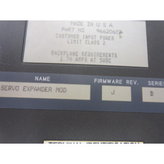 Allen Bradley 1771-ES Servo Expander Module 1771ES Part No.96620602 - Used