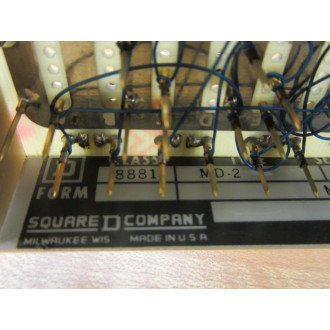 Square D 8881MD-2 Circuit Board 8881MD2 - Used
