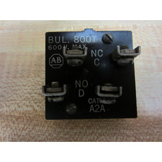 Allen Bradley 800T-A2A Push Button 800TA2A Contact Only - Used