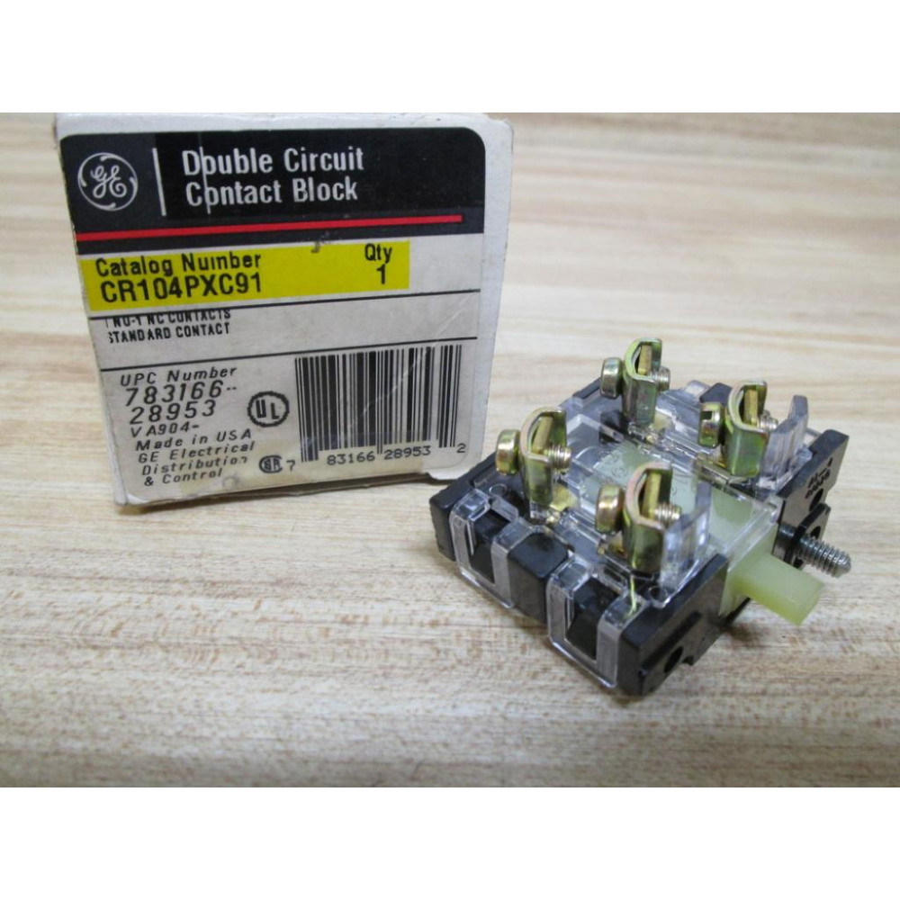 GE General Electric CR104PXC91 Contact Block