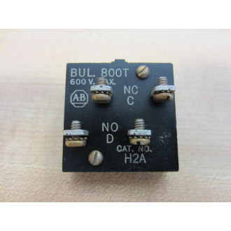Allen Bradley 800T-H2A Switch 800TH2A Contact Only - Used