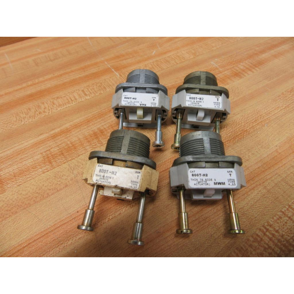 Allen Bradley 800T-H2 Selector Switch 800TH2 No Cap (Pack of 4) - Used