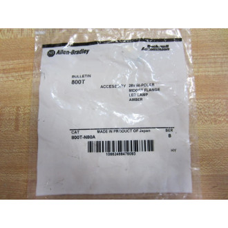 Allen Bradley 800T-N80A LED Lamp Amber 800TN80A (Pack of 2)