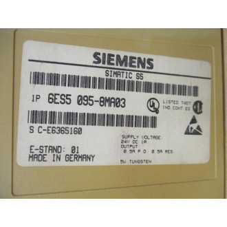 Siemens 6ES5 095-8MA03 Simatic S5 Compact Unit 6ES50958MA03 - Used