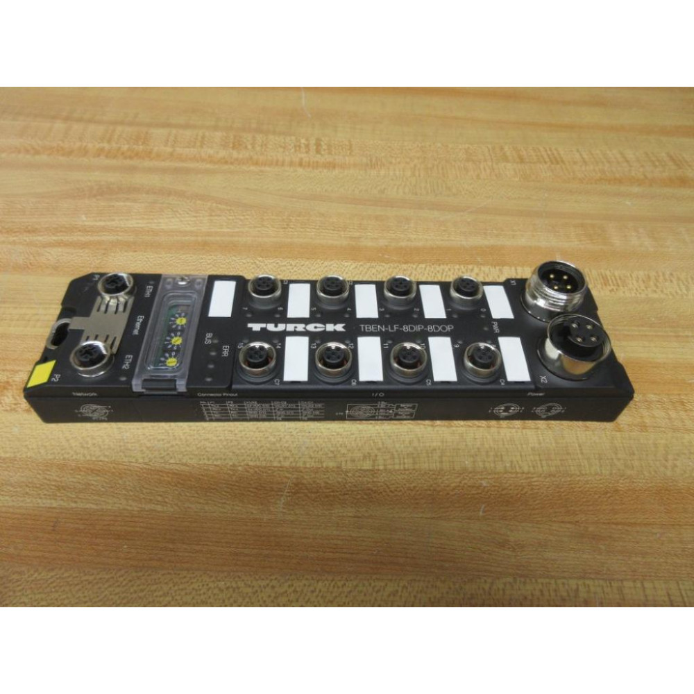 Turck TBEN-LF-8DIP-8DOP IO Module TBENLF8DIP8DOP - Used