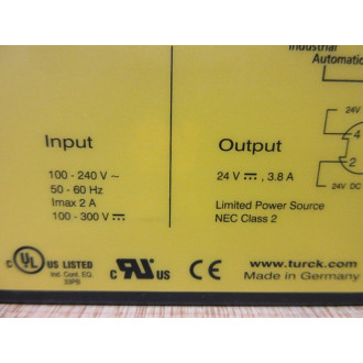 Turck PSU67-11-2440M Power Supply Module 6884141 - Used
