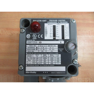 Allen Bradley 836T-T253JX9 Pressure Switch 836TT253JX9 - Used