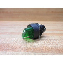 Omron A22NZ-2BM-TGA Illuminated Selector Switch Green - New No Box