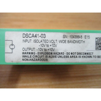 Dataforth DSCA41 Signal Conditioning Module DSCA41-03 - Used