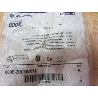 Allen Bradley 800E-2DL3WX11 800E2DL3WX11 Full Voltage Module W Latch Series A