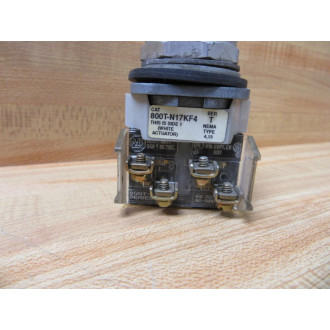 Allen Bradley 800T-N17KF4B Selector Switch - Used