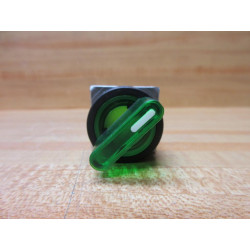 Omron A22NZ-2BM-TGA Illuminated Selector Switch Green - New No Box