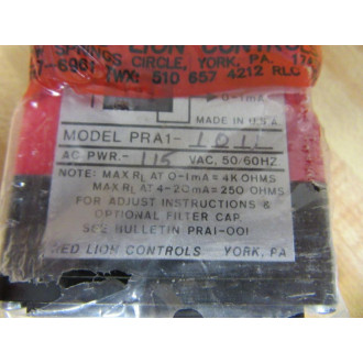 Red Lions PRA1-1011 Converter Frequency PRA11011