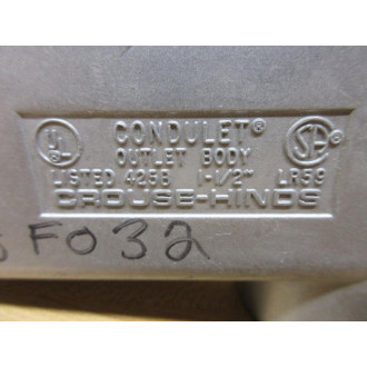 Crouse - Hinds LR59 Condulet Outlet Body - New No Box