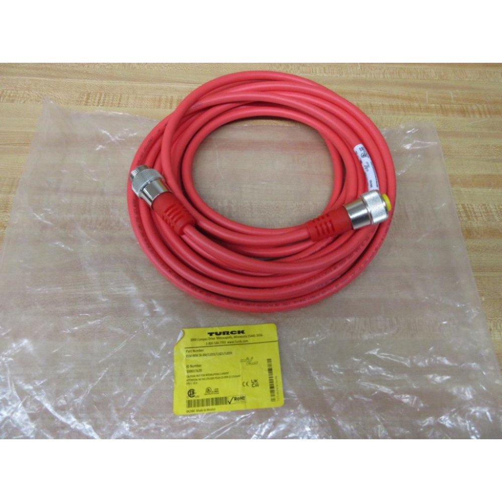 Turck RSM RKM 36-8MS1055S1825S3059 Double Ended Cordset 100017620