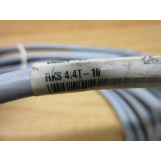 Turck RKS 4.4T-10 Single Ended Cordset U0329-51 Cracked Connector Housing - Used