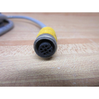 Turck RKS 4.4T-10 Single Ended Cordset U0329-51 Cracked Connector Housing - Used