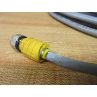 Turck RKS 4.4T-10 Single Ended Cordset U0329-51 Cracked Connector Housing - Used