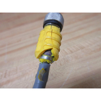 Turck RKS 4.4T-10 Single Ended Cordset U0329-51 Cracked Connector Housing - Used