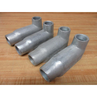 OZ Gedney LB-100 LB100 Conduit Body Type LB Size: 1" (Pack of 4) - New No Box