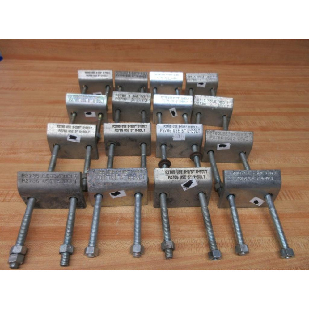 Unistrut P2785 Box Of 13 Galvinized Beam Clamps Complete Sets (Pack of 16) - Used