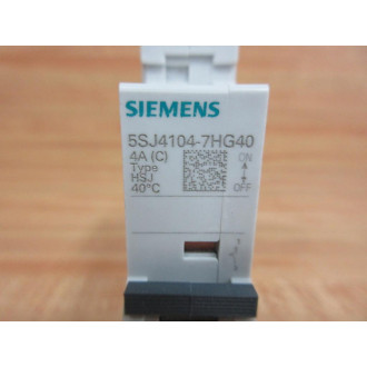 Siemens 5SJ4104-7HG40 Circuit Breaker AWG 18 (Pack of 2) - New No Box