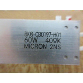Micron BK0-CB0197-H01 Resistor BK0CB0197H01 2NS - Used