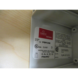 Hoffman Q-1PBPCDM 15099 Enclosure Q1PBPCDM WE-Stop Legend - Refurbished