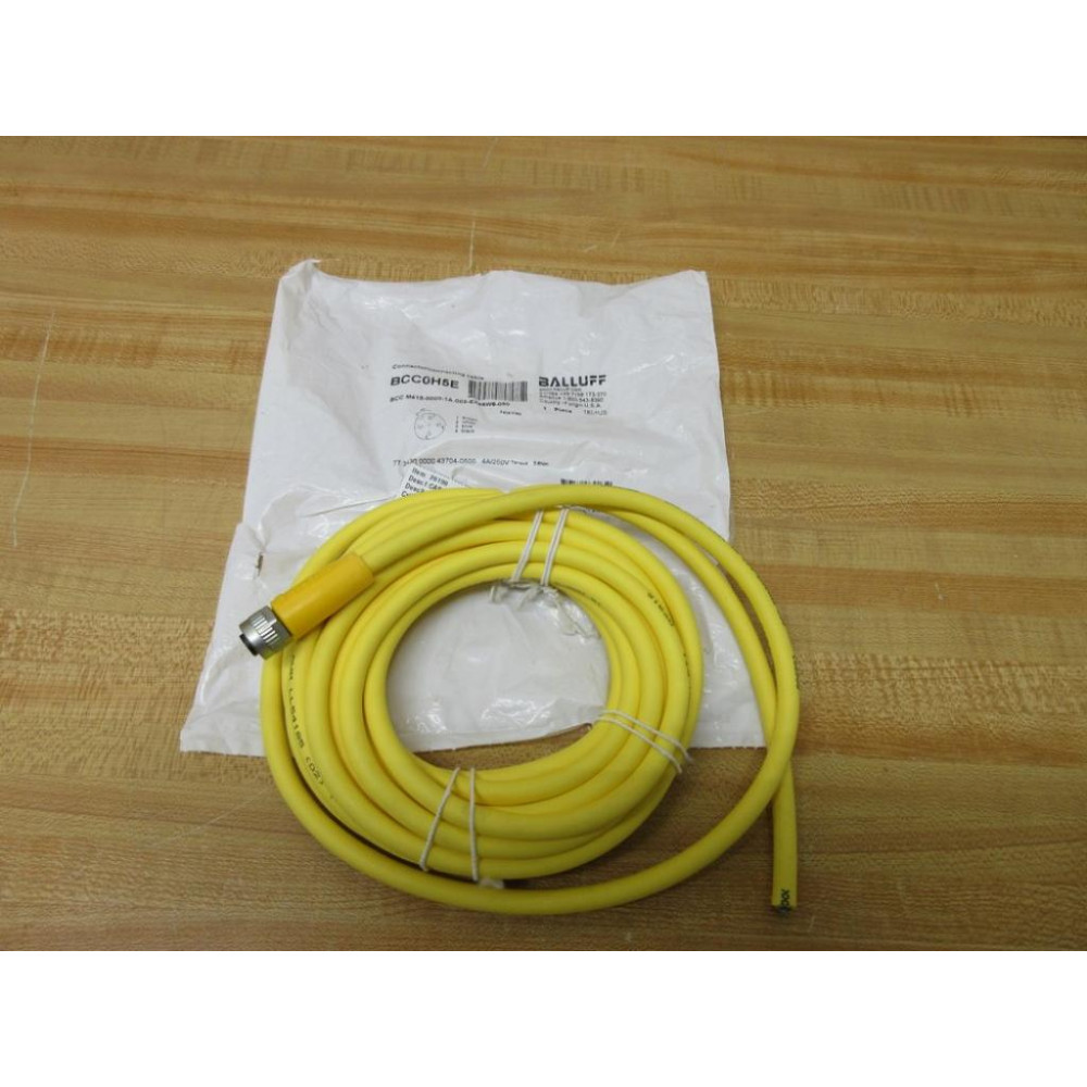 Balluff BCC M415-0000-1A-003-EX44W8-050 Single Ended Cordset BCC0H5E