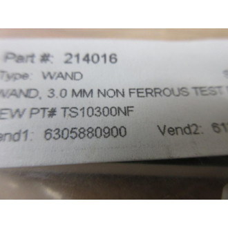 Mettler Toledo TS10300NF Safeline Metal Detector Stick TS1 3.0MM NFE - New No Box