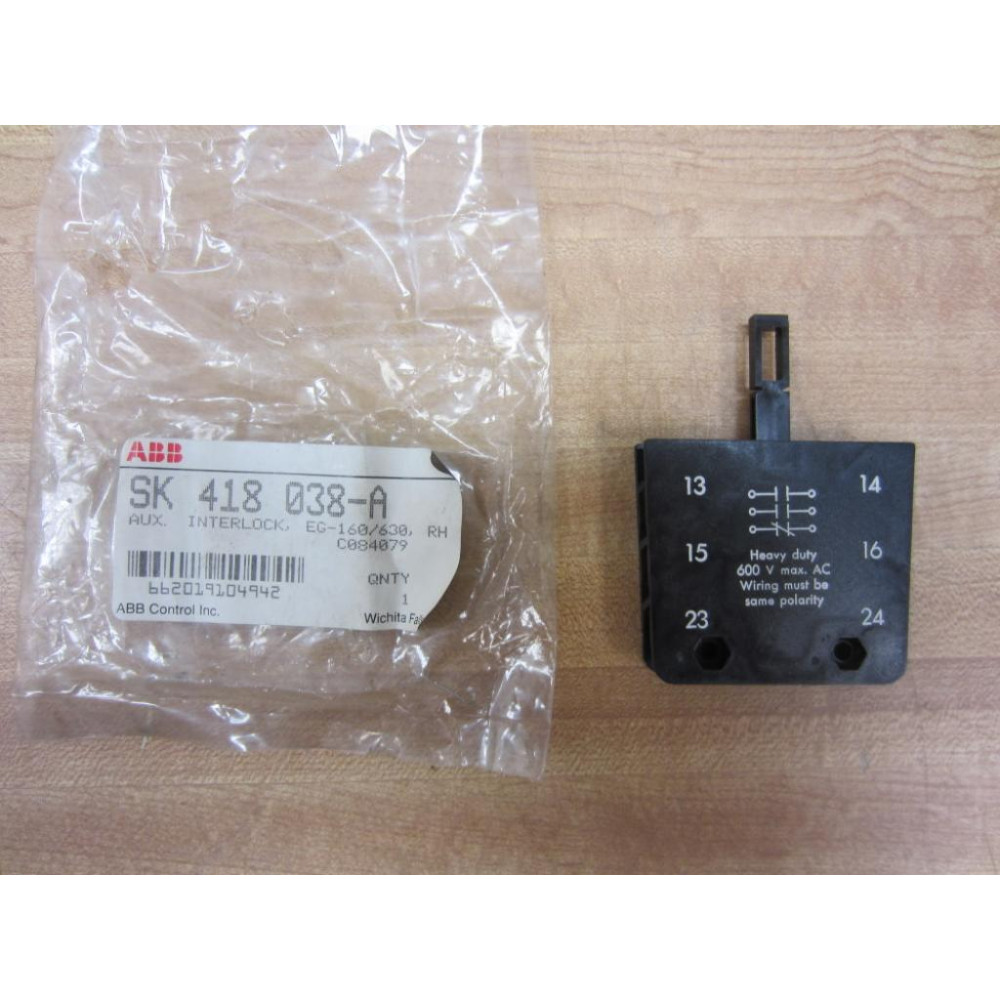 ABB SK 418 038-A Auxiliary Interlock SK418038A