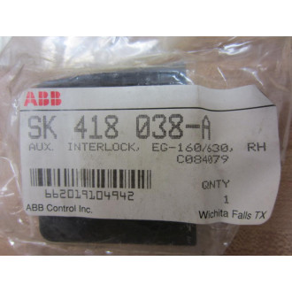ABB SK 418 038-A Auxiliary Interlock SK418038A