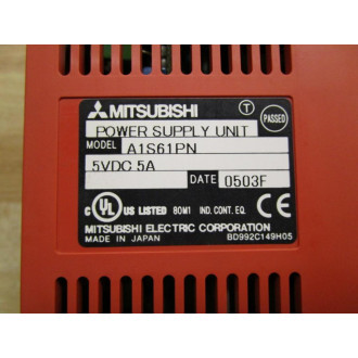 Mitsubishi A1S61PN Power Supply Module - Used