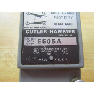 Cutler Hammer E50SA Eaton Limit Switch Body - Used