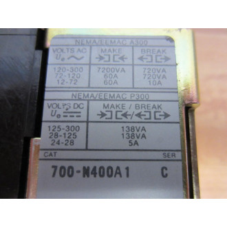 Allen Bradley 700-N400A1 Relay 700N400A1 Series C (Pack of 10) - Used