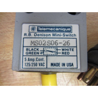 Telemecanique MS02S06-26 Limit Switch MS02S0626 - New No Box