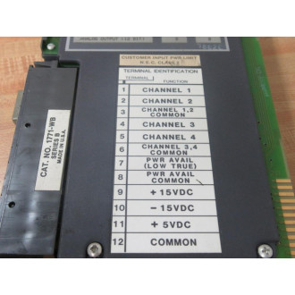Allen Bradley 1771-OF03 Module  1771-0F03 Series B Firmware Rev B - Used