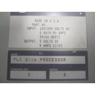 Allen Bradley 1772-LXP Processor Series D FW Rev.C wKey - Used