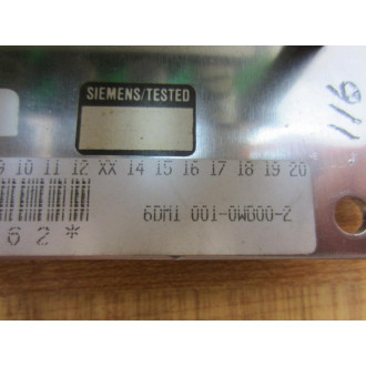 Siemens 6DM1 001-0WB00-2 MINIREG F33 Board 6DM10010WB002 - Used