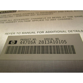 HP 44705A Analog Signal Multiplexer - Used