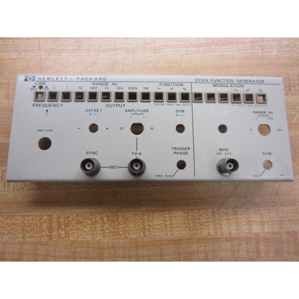 HP 3312A Generator Front Cover