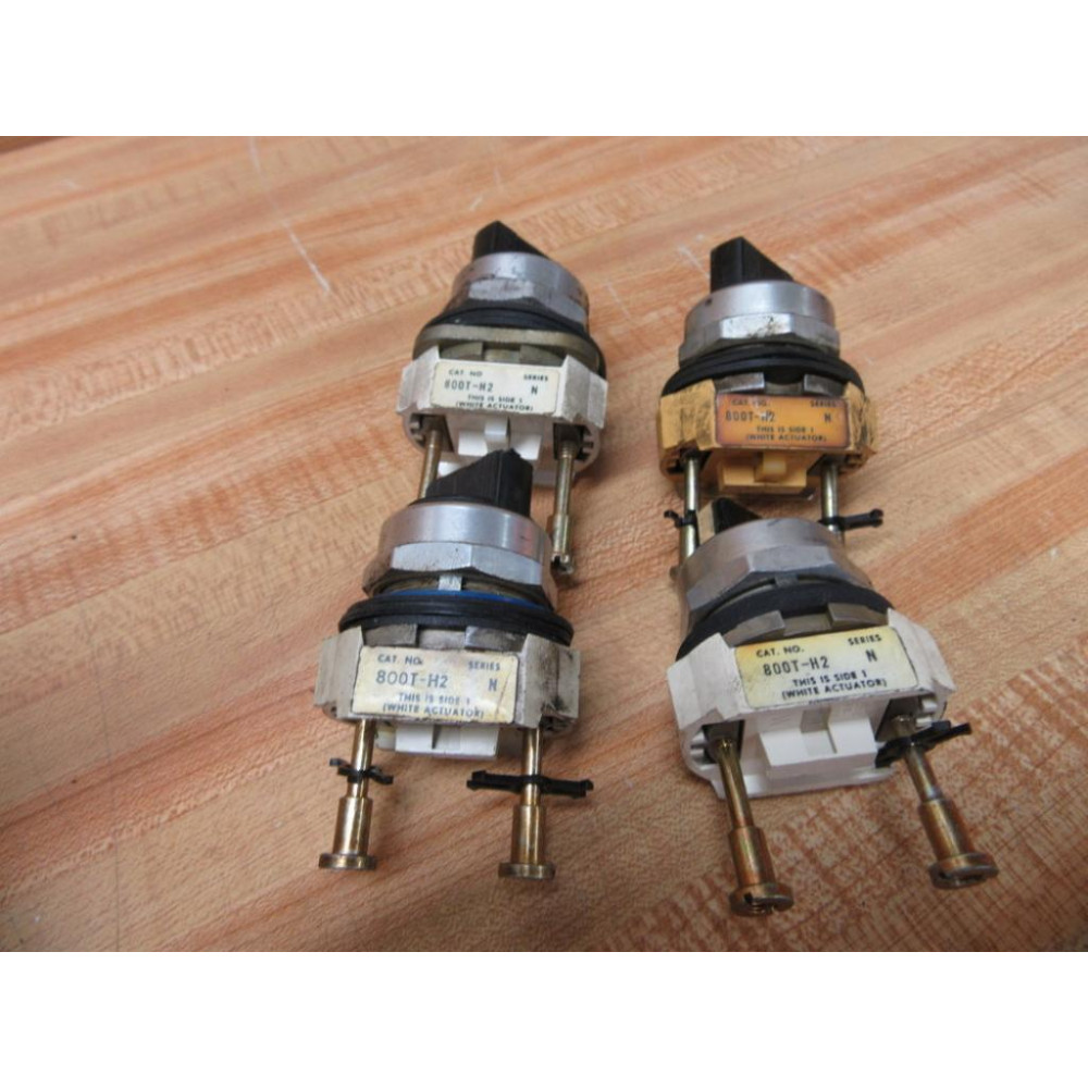 Allen Bradley 800T-H2 Selector Switch 800TH2 Ser N (Pack of 4) - Used