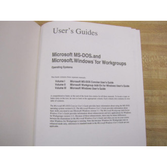 MS-DOS User's Manual - Used