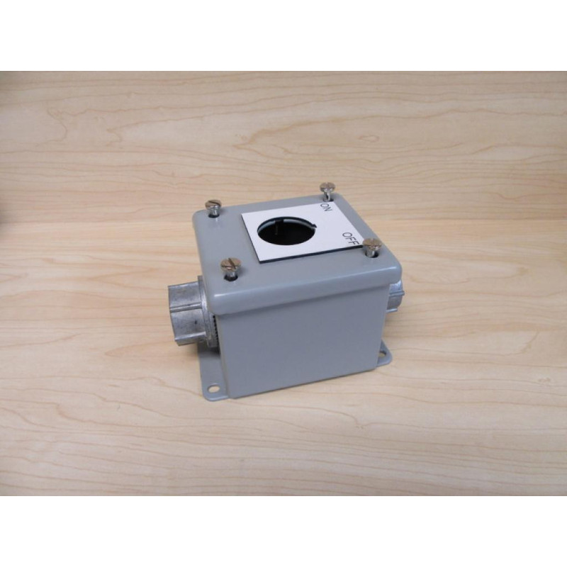 Hoffman E1PB Pushbutton Enclosure 58010 WConnectorsLegend - New No Box