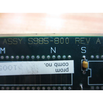 Modicon S985-800 Circuit Board S985800 - Used
