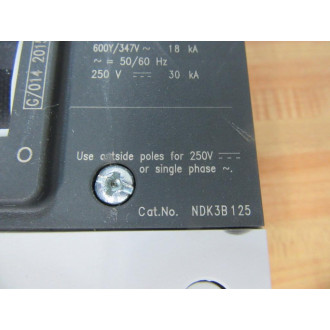 Siemens NDK3B125 125A Circuit Breaker NDK3B125L - New No Box