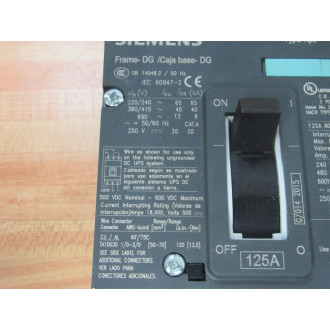 Siemens NDK3B125 125A Circuit Breaker NDK3B125L - New No Box