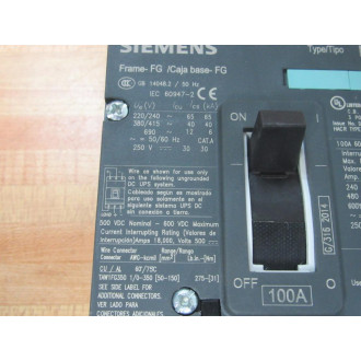 Siemens NFK3B100 100A Circuit Breaker NFK3B100L - New No Box